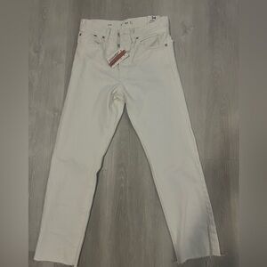 NWT Straight Leg White Mango Jeans 2